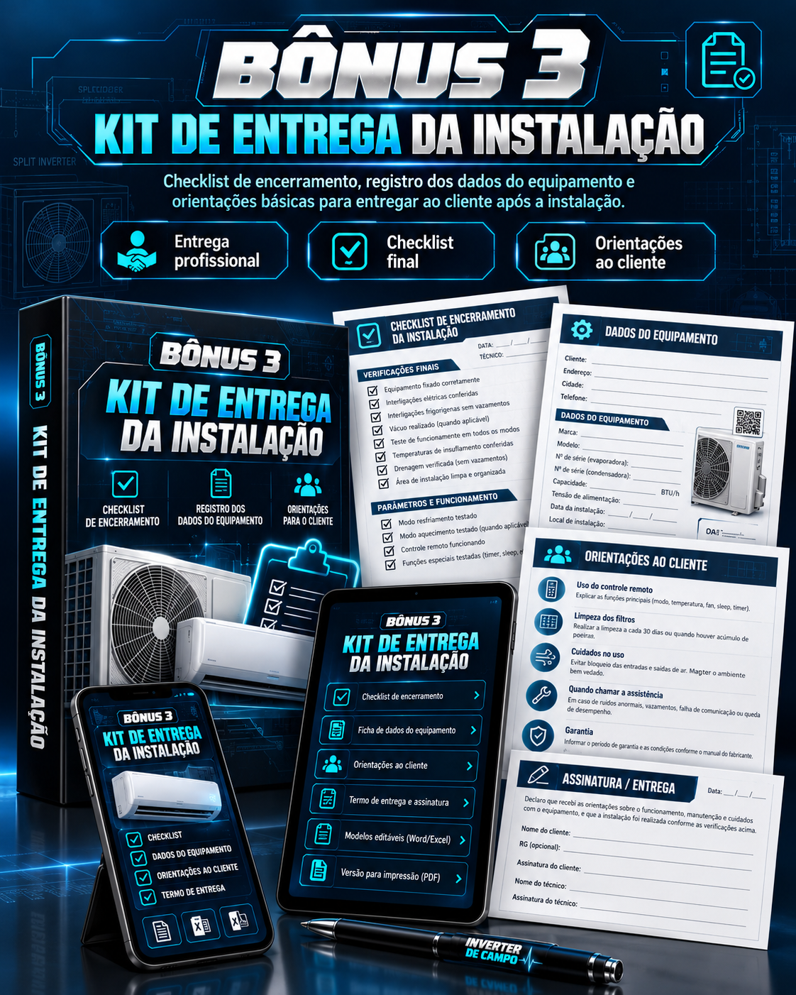 Bônus #3 — Kit de Entrega da Instalação